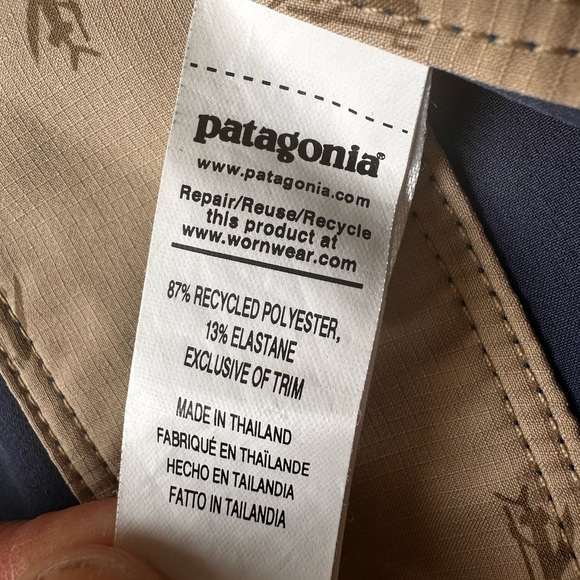 Patagonia Mens 40 Blue Hydropeak 10" Inseam Swim Trunks - Picture 13 of 16